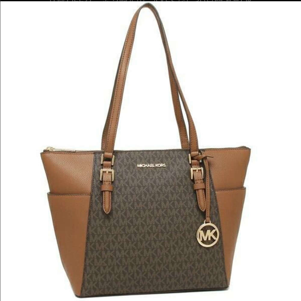 Michael Kors Charlotte Large Top-Zip Tote Bag - Picture 2 of 7